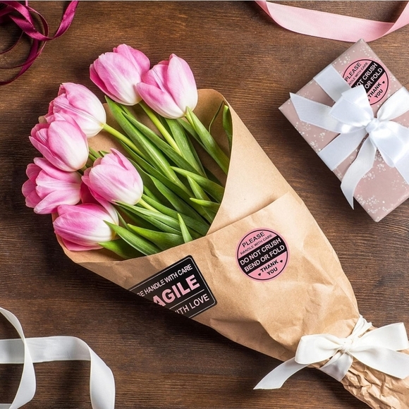 🔹️50 pack Fragile Stickers for shipping ✨️🖤 - Picture 8 of 9